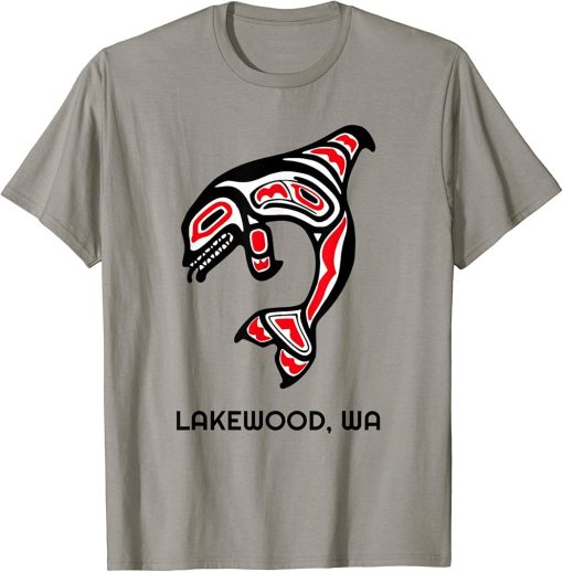 Lakewood, Washington Native American Orca Killer Whales Gift T-Shirt