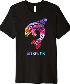 Sitka Alaska PNW Native American Indian Orca Killer Whale Premium T-Shirt